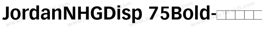 JordanNHGDisp 75Bold字体转换